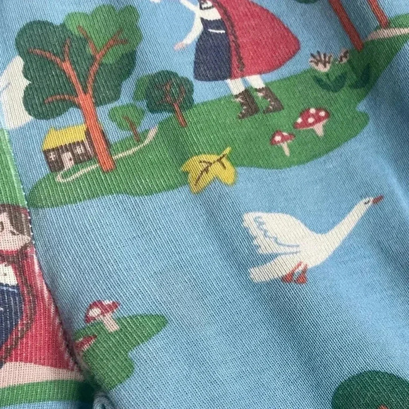 Mini Boden Red Riding Hood Print Long Sleeve/Pants Pajama 13Y “Vintage” Print - Picture 8 of 8